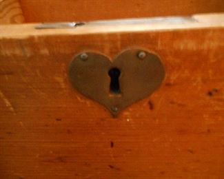 Brass Heart Lock