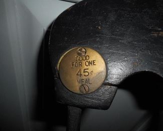Must have been broken at one time and repaired with Meal Tokens