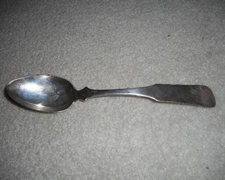 Coin Silver Serving Spoon