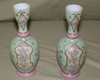 Pair English Victorian Vases