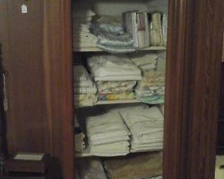Twin, Full, Queen, and King sheet sets, towels and table cloths