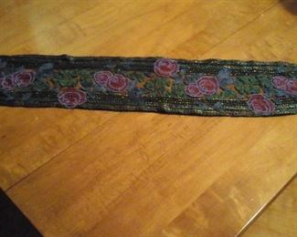 beautiful vintage / antique beaded cumberbund