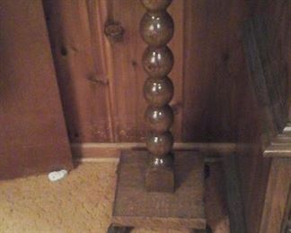 Antique oak fern stand