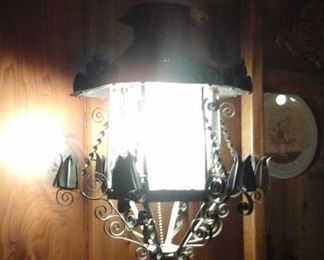 Vintage swag lamp