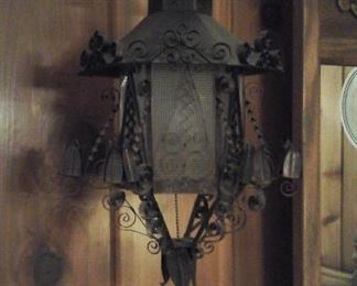 Vintage swag lamp