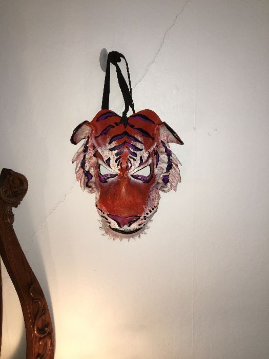 Leather  tiger mask