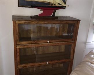 Glass front book case