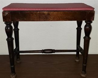 Vintage Child's Piano Bench