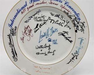 Numerous Autographed Collector Plate