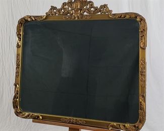 LARGE ORNATE GILDED MIRROR, URN, ACANTHUS LEAVES