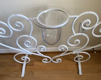 Large iron candle holder