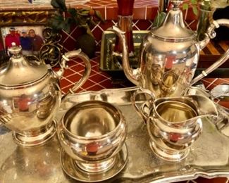 Sterling tea set