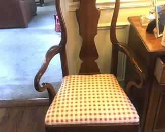 Set of 8 dining chairs (two arm, four side)
