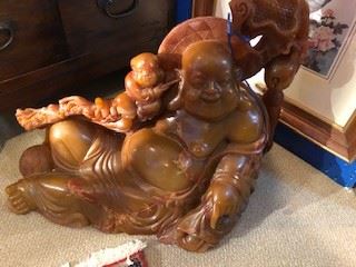 This huge soapstone carving is sold, but I have another one available.
