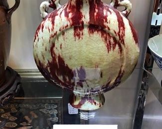 Antique Chinese flambe vase