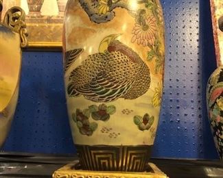 Antique Korean vase on stand