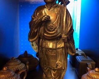 Antique Chinese bronze carving