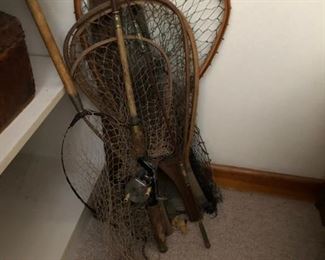 Fishing Nets; rod/reel. 