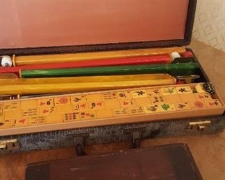 Vintage Mahjong bakelite set 