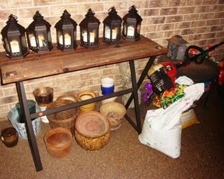 Candle Lanterns, Table & Plant Pots