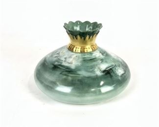 Lot 186
Antique Austrian Porcelain Signed Squat Vase