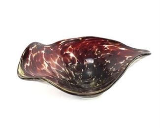 Lot 204
Free Form Art Glass Center Piece Bowl