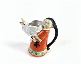 Lot 230
Antique Schafer & Vater Porcelain Figural Pitcher