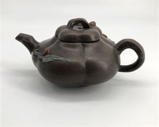 Lot 287
Stamped Antique Chinese Metal Tea Pot