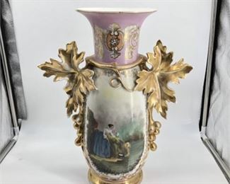 Lot 360
Antique Hand Painted Porcelain Vase Of Young Women At River Bed