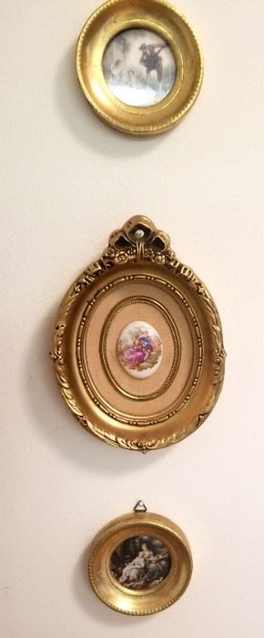Vintage handpainted medallion