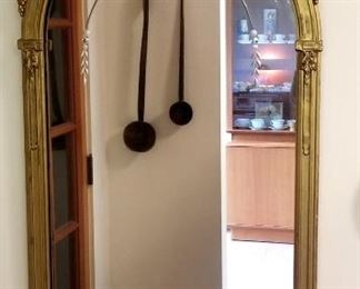 Antique etched mirror