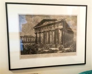 Several art pieces by Giovanni Batista Piranesi, 18th century print maker, available
