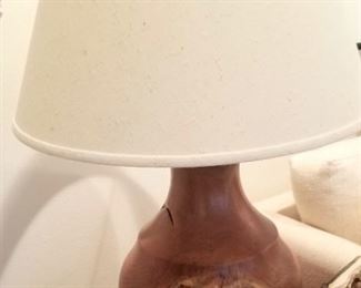 Large driftwood table lamp
