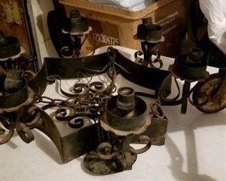 Heavy metal chandelier