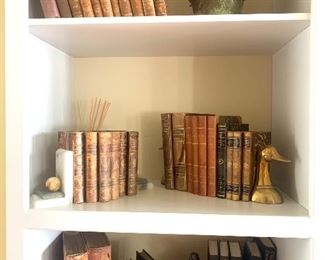 antique leather bound books....update: some of the books have sold and others are still available