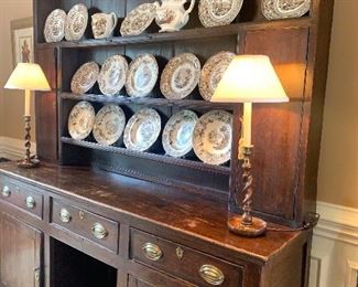 SOLD all of the brown and white transferware