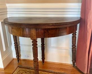 antique French walnut table