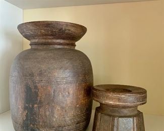 antique wooden containers