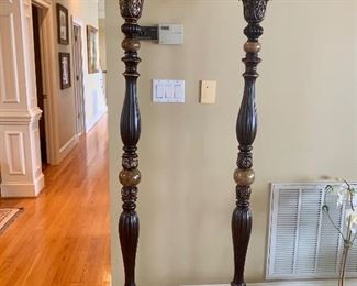 pair of matching torchiere lamps