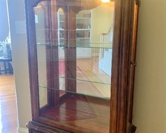 Electrified curio cabinet