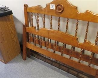 Full Size Maple Bed with Rails