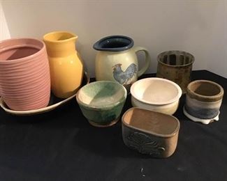 9 Piece Mixed Ceramic and Stoneware