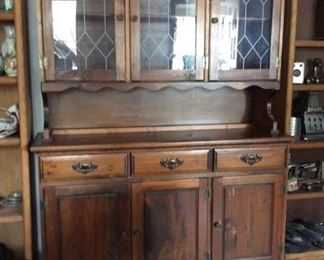 China Cabinet with Removable Hutch