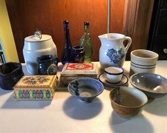 Colorful Ceramic and Glass Kitchenware