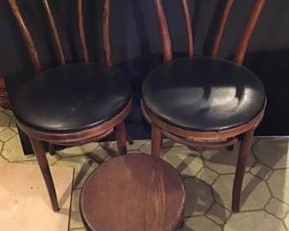 Two Chairs and a Stool