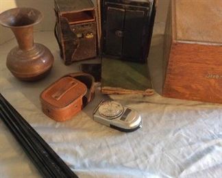 Vintage Cameras and Vintage Tripod