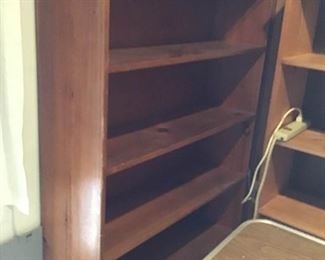 Wooden Shelf and Plastic Cubes