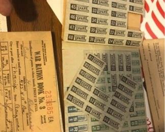 World War II Ration Books and Other Vintage Items