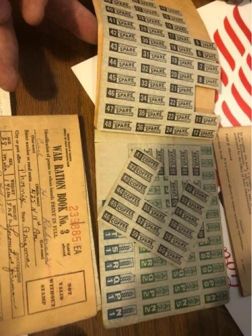 World War II Ration Books and Other Vintage Items