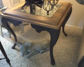 One of two end tables to compliment loveseat set